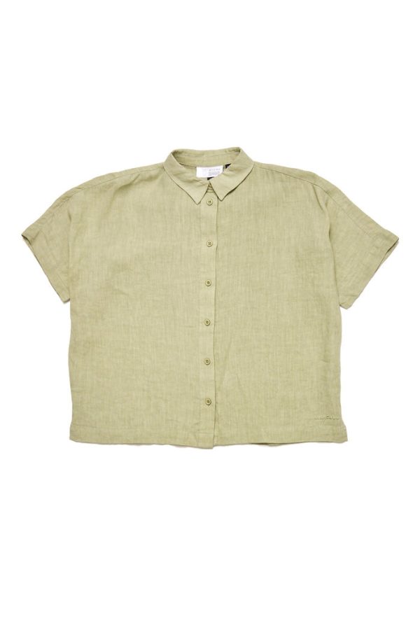 Mazine Damen Short Sleeve Linen Shirt Zu verkaufen – Bild 3