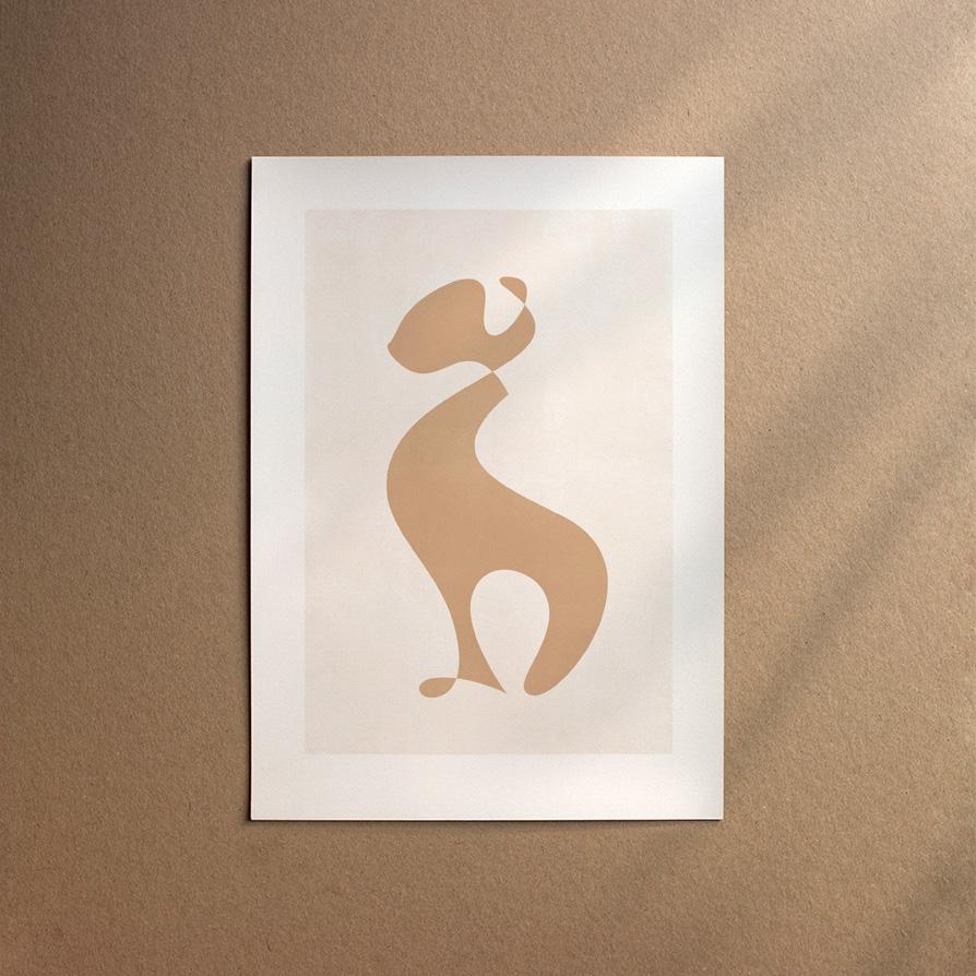 Bedlington Terrier  [Abstract-Cream] Rabatt