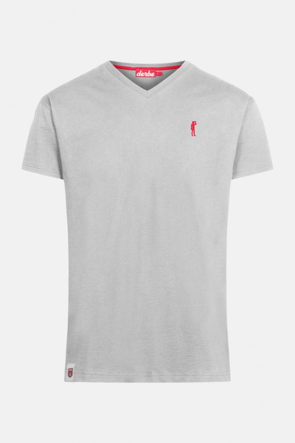 Derbe Hamburg Basic Kippes V-Neck Herren T-Shirt Zu verkaufen – Bild 4