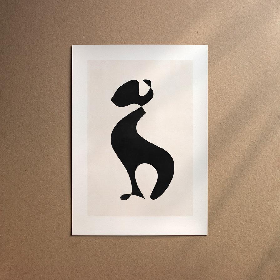 Bedlington Terrier  [Abstract-Black] Rabatt